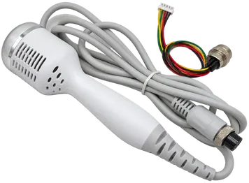 Pieza de mano de enfriamiento blanca con cable y conector