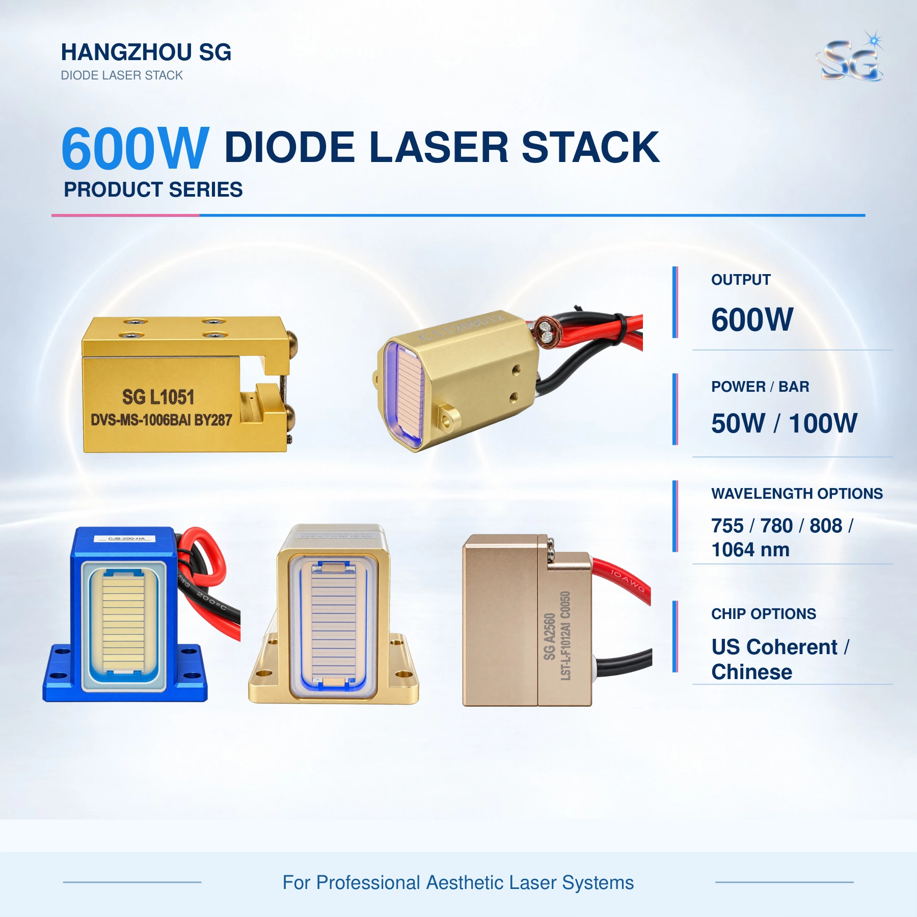 600W diode laser stack catalog page 1